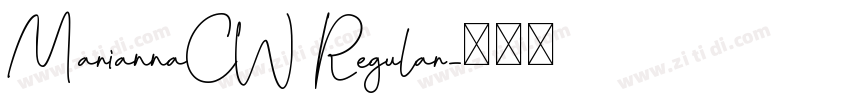 MariannaCW Regular字体转换